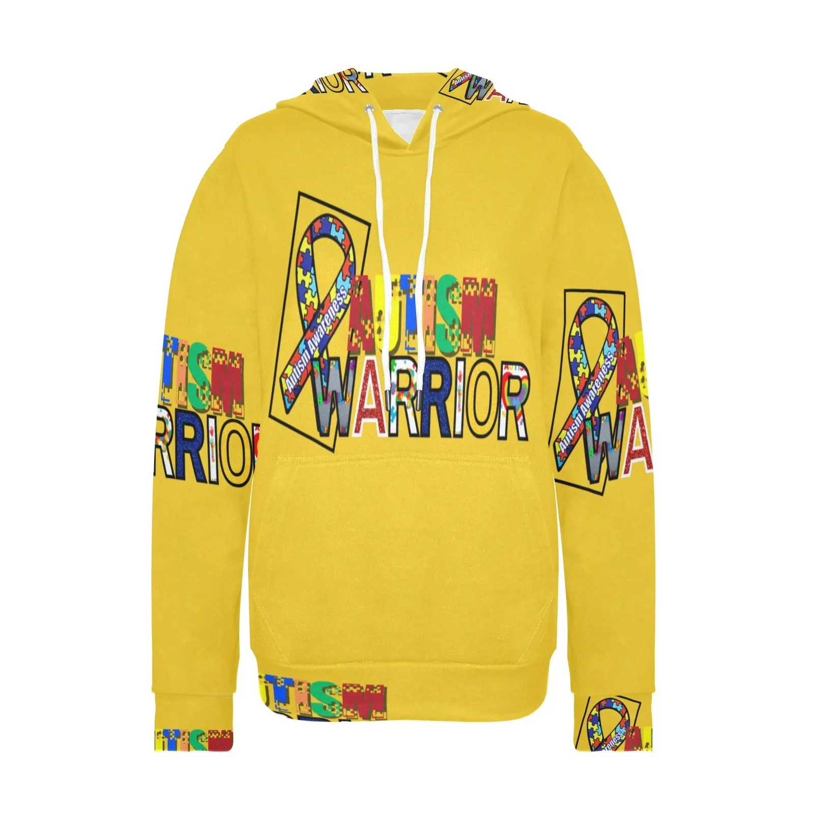 Women's Autism Warrior Fleece Hoodie – All-Over Print