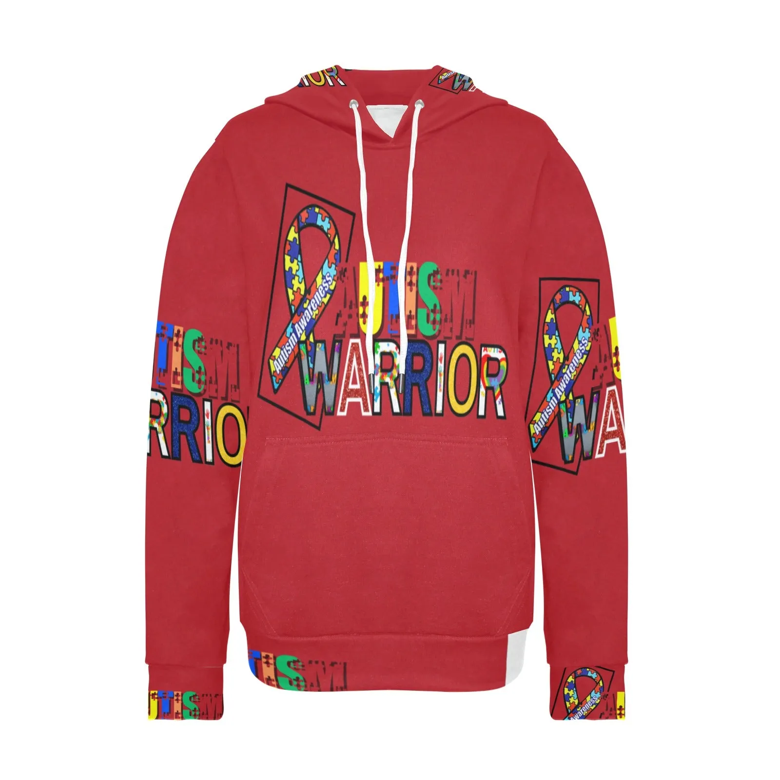 Women's Autism Warrior Fleece Hoodie – All-Over Print