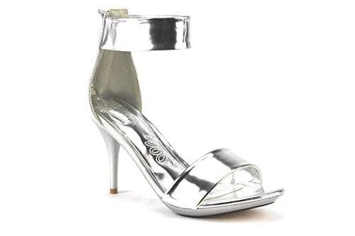 Women's Neidra Ankle Strap Open Toe Kitten Heel Dress Shoes